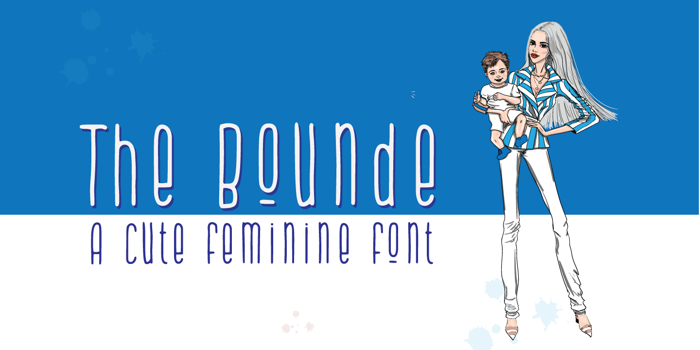 Beispiel einer The Bounde-Schriftart